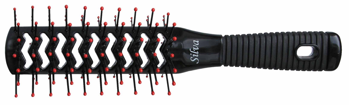 Silva Щетка для волос двухсторонняя, цвет: черныйSatin Hair 7 BR730MN Silva Щетка для волос двухсторонняя, цвет: черныйSatin Hair 7 BR730MNКоллекция Silva Black - это расчески, щетки и брашинги для всех типов волос. Рельефные ручки сделаны из прорезиненного материала, что делает щетку нескользящей при расчесывании и укладке. Рекомендуется для профессионалов.