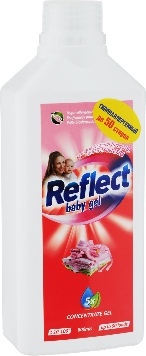 Гель для стирки детского белья Reflect Baby Clothes, концентрированный, 800 млS03301004 Гель для стирки детского белья Reflect Baby Clothes, концентрированный, 800 млS03301004Гель для стирки Reflect Baby Clothes предназначен для белья малышей с первых дней жизни. Используется для смягчения и уменьшения износа детской одежды и белья из всех видов тканей. Сохраняет яркость красок. Облегчает глаженье белья. Тонкий гипоаллергенный аромат не раздражает чувствительное детское обоняние. Гель для стирки Reflect Baby Clothes рекомендован не только для детей, но и для взрослых с чувствительной кожей, склонной к аллергии и раздражению.Гель удобен при хранении и транспортировке, он более концентрированный, поэтому с помощью одной бутылки геля вы сможете отстирать больше вещей, чем обычным порошком. Подходит как для ручной стирки, так и для стиральных машин любого типа. Товар сертифицирован.