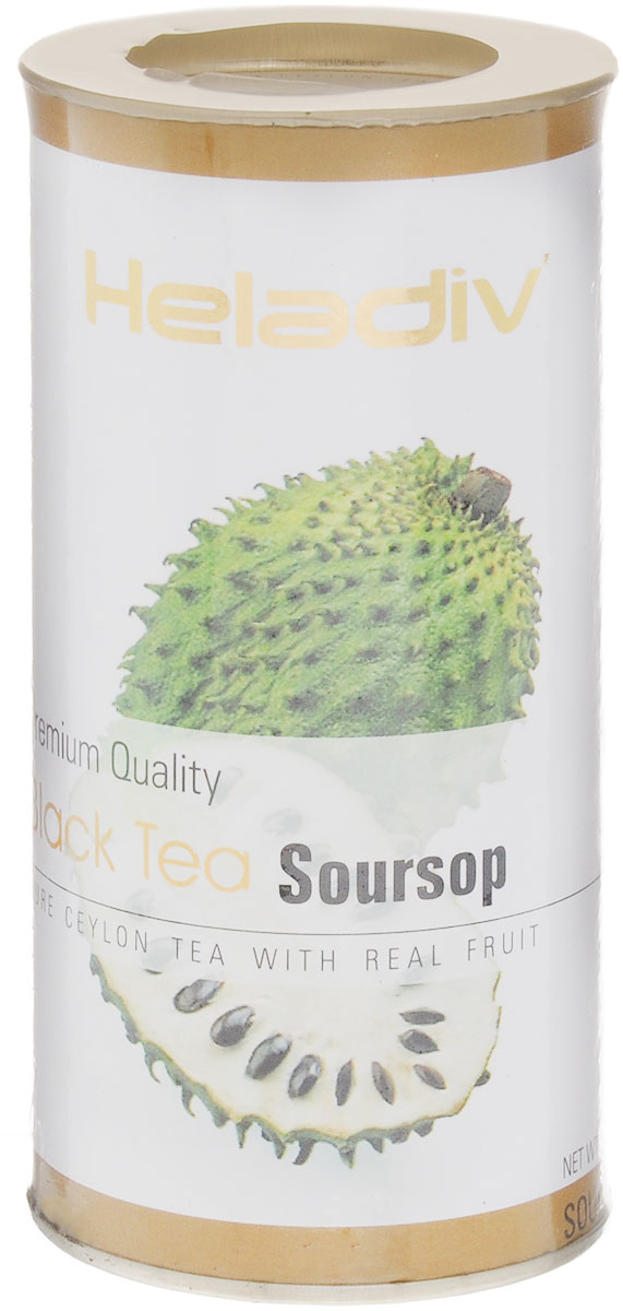 Heladiv Black Soursop чай черный листовой с саусепом, 100 г101246 Heladiv Black Soursop чай черный листовой с саусепом, 100 г101246Heladiv Black Soursop - это сочетание элитного черного цейлонского чая с насыщенным ароматом и кусочками саусепа. Подарит неповторимые ощущения и заряд бодрости.