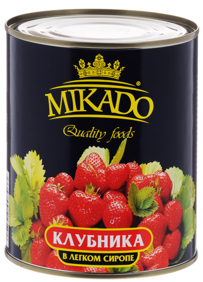 Mikado клубника в легком сиропе, 850 мл mikado almaz classic surf 420