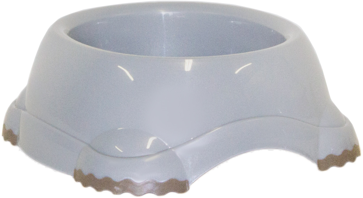 Миска Moderna Smarty bowl, с антискольжением, цвет: серый, 19 х 7 см0120710 Миска Moderna Smarty bowl, с антискольжением, цвет: серый, 19 х 7 см0120710Миска для корма и воды из полированного пластика. Ножки миски имеют резиновые накладки для предотвращения скольжения по полу. Качественный пластик не гнется, не ломается, не впитывает запахи, миска легко моется, имеет длительных срок эксплуатации. Стильный дизайн, широкая цветовая гамма. Специально разработанная конструкция для удобства Вашего питомца.Характеристики:Размер миски: 24 х 21 х 9 см;Глубина миски: 7 см;Цвет: серый.