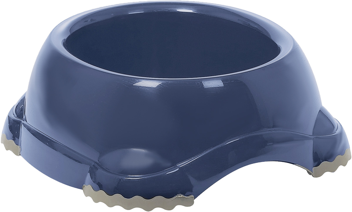 Миска Moderna Smarty bowl, с антискольжением, цвет: темно-синий, 23 х 10 см0120710 Миска Moderna Smarty bowl, с антискольжением, цвет: темно-синий, 23 х 10 см0120710Стильная и удобная миска Moderna Smarty bowl отлично подойдет для кошек и собак. Она изготовлена из пищевого пластика, поэтому безопасна для питомца. Миска имеет нескользящие ножки.Размер: 23 х 10 см.