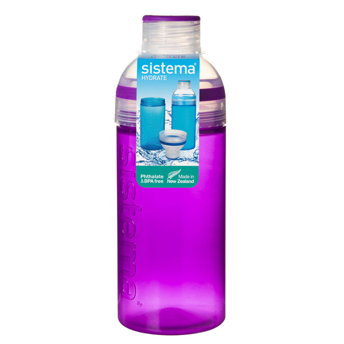 Питьевая бутылка Трио Sistema HYDRATE, цвет: фиолетовый, 580млVT-1520(SR) Питьевая бутылка Трио Sistema HYDRATE, цвет: фиолетовый, 580млVT-1520(SR)Многоразовая бутылка вместимостью 580 мл пригодится в спортзале, на прогулке, дома, на даче. Имеет широкое горлышко, идеально подходит для людей, которые хотят добавить лед в свои напитки. Также может быть использована в качестве чашки. Герметично закрывается. Именно благодаря простоте и комфорту в использовании, качественным материалам и стильному дизайну, бутылочка для воды с поилкой так популярна. Можно мыть в посудомоечной машине.