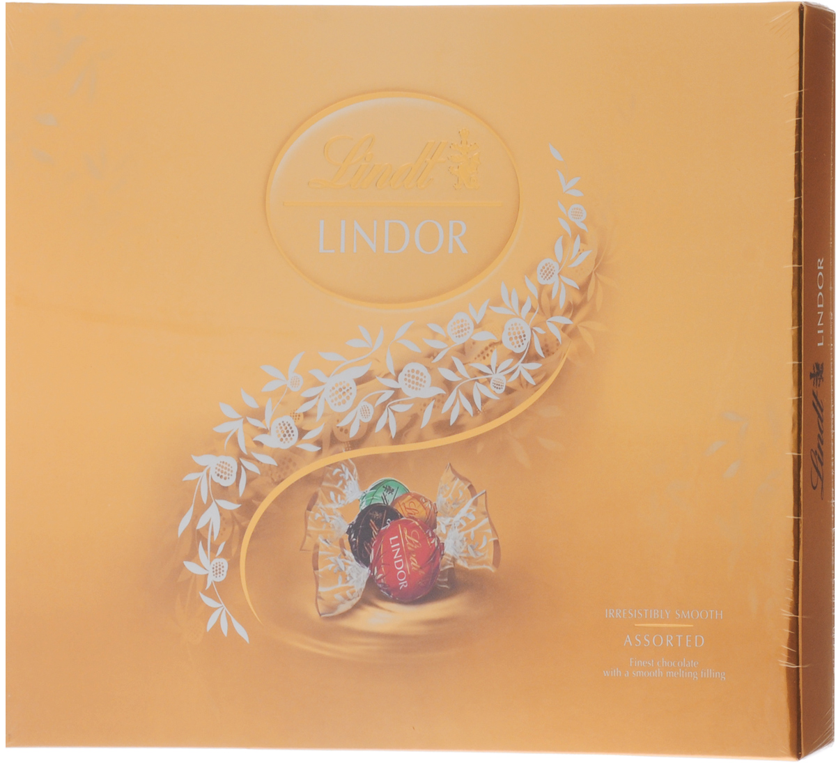 Lindt Lindor Ассорти шоколадные конфеты, 210 г (золотая коробка)0120710 Lindt Lindor Ассорти шоколадные конфеты, 210 г (золотая коробка)0120710Ассорти конфет Lindt Lindor из шоколада с нежной, тающей начинкой. Это настоящее произведение мэтров Шоколатье компании Lindt, которые создают шоколад высочайшего качества с 1845 года.Набор состоит из конфет с тремя различными видами шоколада: горького, молочного и белого. Вы получите максимальное разнообразие вкусов. Отлично подойдет как сладкий и изысканный подарок на праздники вашим родным и близким.