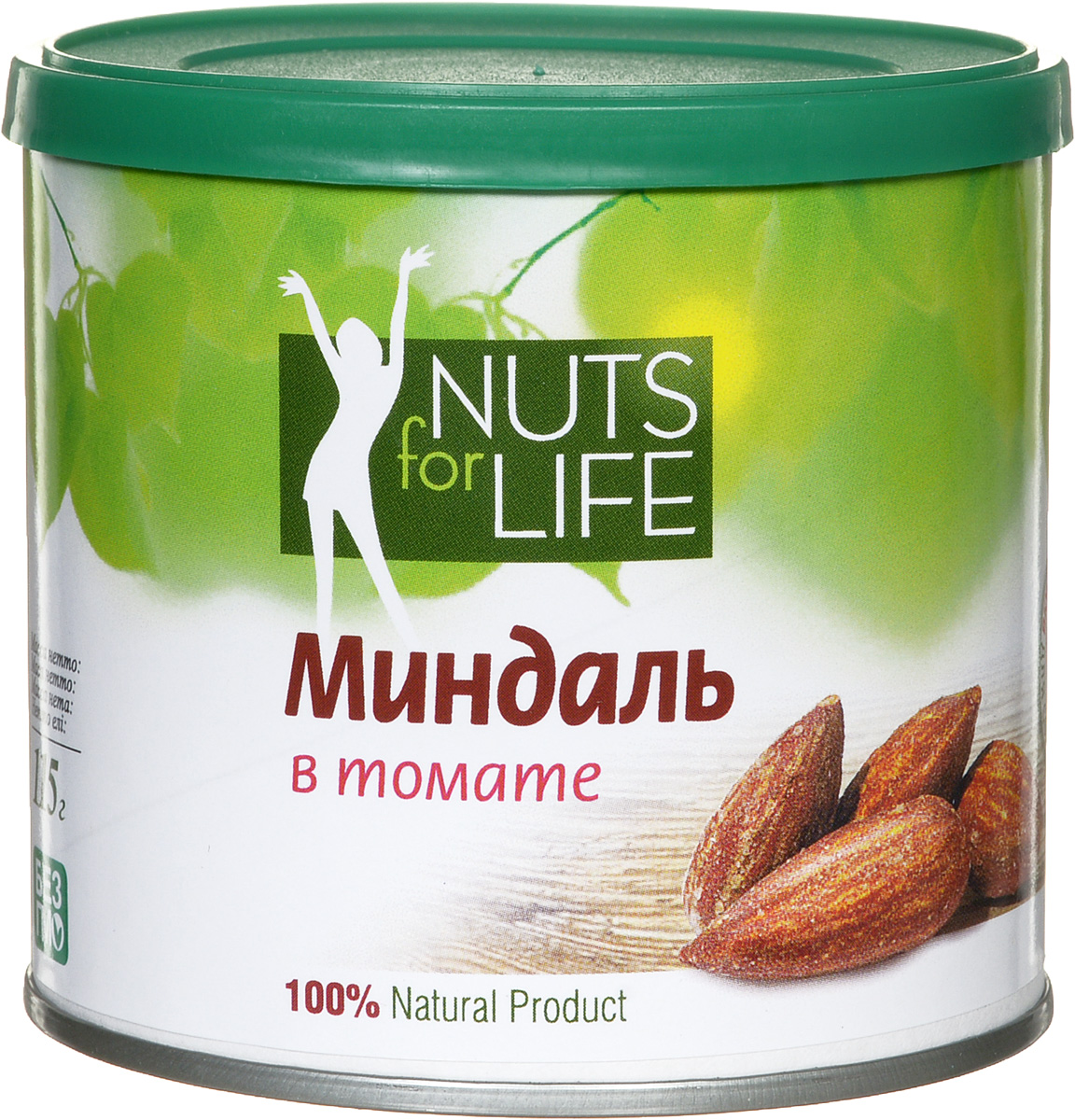 Nuts for Life Миндаль обжаренный соленый в томате, 115 г0120710 Nuts for Life Миндаль обжаренный соленый в томате, 115 г0120710Превосходный вкус жареного миндаля дополняют чудесные и легкие томаты. Прекрасный летний вкус этого снэка будет радовать вас в любое время и в любом месте. Натуральные высушенные на солнце и перемолотые томаты содержат большое количество антиоксидантов, которые помогут сохранить вашу молодость, а миндаль поможет укрепить сердце, сосуды и зрение!