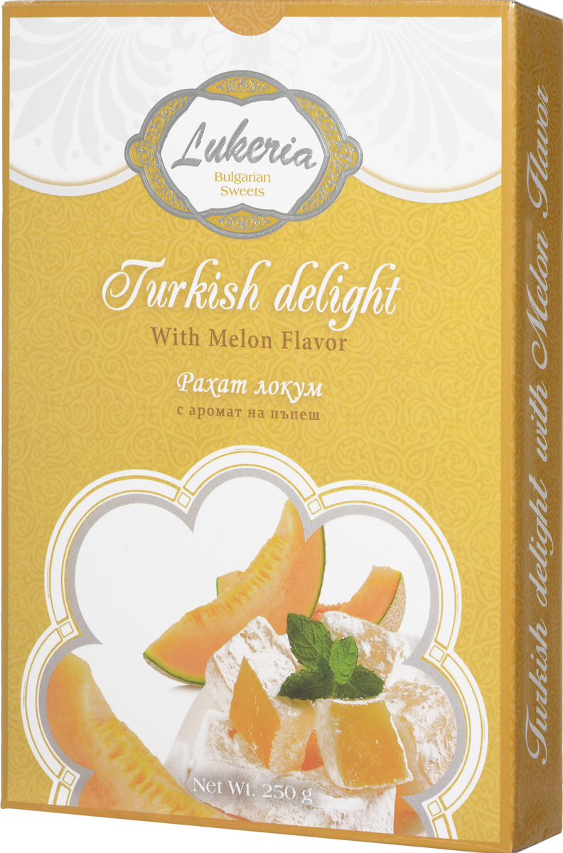 Lukeria Рахат-лукум с ароматом дыни, 250 г0120710 Lukeria Рахат-лукум с ароматом дыни, 250 г0120710История восточных сладостей насчитывает многие тысячелетия. Благодаря гурманам Ближнего и Среднего Востока во всем мире стали известны халва, нуга, пахлава и конечно, знаменитый рахат-лукум - уже сами эти названия содержат привкус восточных сказок. Отличало их также то, что восточные сладости можно было хранить в теплом климате, и они не теряли своей свежести и не портились. Экзотические лакомства далекого Востока в течение долгого времени были неизвестны европейцам. В Европе они появились примерно в XVII - XVIII веках, их подавали в самых богатых домах как изысканные деликатесы. Вскоре восточные сладости стали признаком тонкого вкуса.