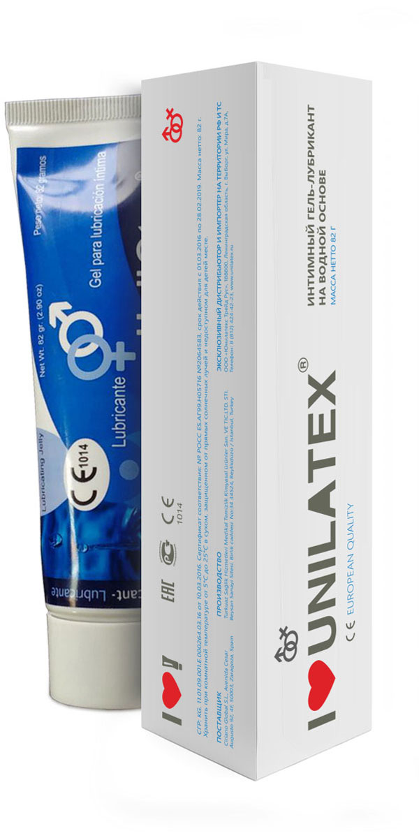 Unilatex Classic Интимный гель-лубрикант на водной основе, 80 мл1092018 Unilatex Classic Интимный гель-лубрикант на водной основе, 80 мл1092018Не имеет запаха. Совместим со всеми видами латексных изделий. Стерильный, гипоалергенный, растворим в воде, не оставляет пятен, не содержит токсичных компонентов, без пузырьков воздуха.