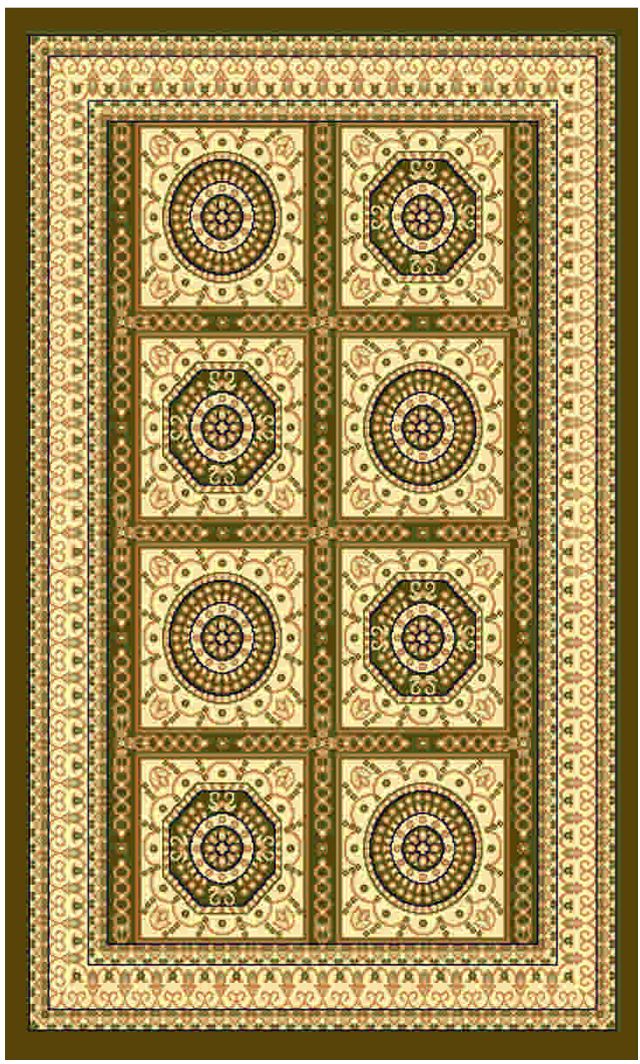 Ковер Kamalak tekstil, прямоугольный, цвет: зеленый, 50 x 100 см. УК-04381092028 Ковер Kamalak tekstil, прямоугольный, цвет: зеленый, 50 x 100 см. УК-04381092028Ковры-паласы выполнены из полипропилена. Ковры обладают хорошими показателями теплостойкости и шумоизоляции. Являются гиппоалергенными. За счет невысокого ворса ковры легко чистить. Вам придется по душе широкая гамма цветов и возможность гармонично оформить интерьер. Практичный и устойчивый к износу ворс - от постоянного хождения не истирается, не накапливает статическое электричество. Структура волокна в полипропиленовых моделях гладкая, поэтому грязь не может выесться, на ворсе она скапливается с трудом. Полипропилен не впитывает влагу, отталкивает водянистые пятна. Уход: Самый простой способ избавить изделие от грязи – пропылесосить его с обеих сторон (лицевой и изнаночной).Влажная уборка с применением шампуней и моющих средств не противопоказана. Если шерсти и шёлку универсальные чистящие составы не подходят, то для синтетики они придутся в самый раз.Хранить их нужно рулоном, не складывая «салфеткой».При надлежащем уходе синтетический ковёр прослужит долго, не утратив ни яркости узора, ни блеска ворса, ни его упругости.