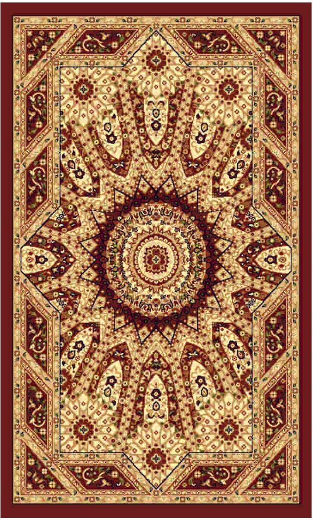 Ковер Kamalak tekstil, прямоугольный, 100 x 150 см. УК-0242FS-80299 Ковер Kamalak tekstil, прямоугольный, 100 x 150 см. УК-0242FS-80299Ковер Kamalak Tekstil изготовлен из прочного синтетического материала heat-set, улучшенного варианта полипропилена (эта нить получается в результате его дополнительной обработки). Полипропилен износостоек, нетоксичен, не впитывает влагу, не провоцирует аллергию. Структура волокна в полипропиленовых коврах гладкая, поэтому грязь не будет въедаться и скапливаться на ворсе. Практичный и износоустойчивый ворс не истирается и не накапливает статическое электричество. Ковер обладает хорошими показателями теплостойкости и шумоизоляции. Оригинальный рисунок позволит гармонично оформить интерьер комнаты, гостиной или прихожей. За счет невысокого ворса ковер легко чистить. При надлежащем уходе синтетический ковер прослужит долго, не утратив ни яркости узора, ни блеска ворса, ни упругости. Самый простой способ избавить изделие от грязи - пропылесосить его с обеих сторон (лицевой и изнаночной). Влажная уборка с применением шампуней и моющих средств не противопоказана. Хранить рекомендуется в свернутом рулоном виде.