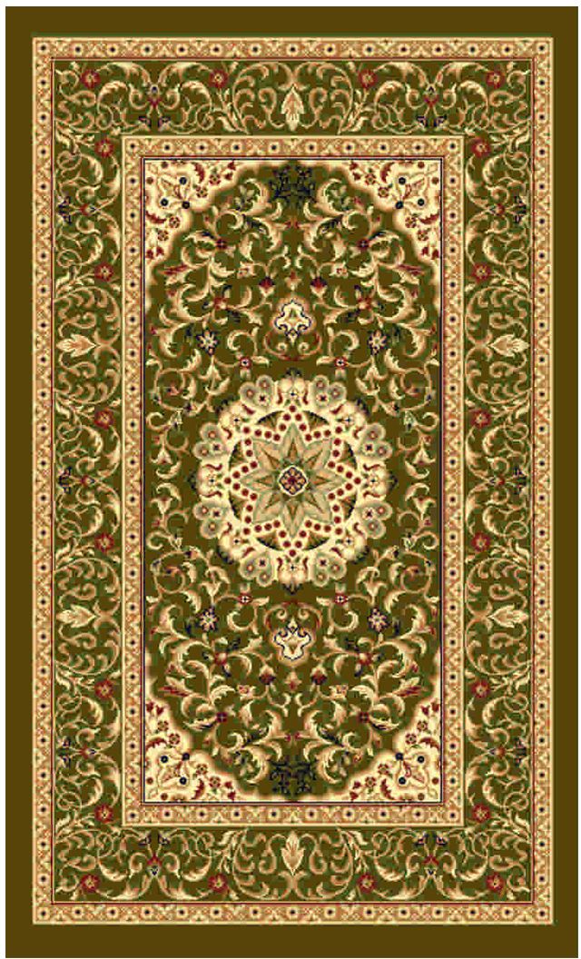 Ковер Kamalak tekstil, прямоугольный, цвет: зеленый, 50 x 100 см. УК-0511ES-412 Ковер Kamalak tekstil, прямоугольный, цвет: зеленый, 50 x 100 см. УК-0511ES-412Ковры-паласы выполнены из полипропилена. Ковры обладают хорошими показателями теплостойкости и шумоизоляции. Являются гиппоалергенными. За счет невысокого ворса ковры легко чистить. Вам придется по душе широкая гамма цветов и возможность гармонично оформить интерьер. Практичный и устойчивый к износу ворс - от постоянного хождения не истирается, не накапливает статическое электричество. Структура волокна в полипропиленовых моделях гладкая, поэтому грязь не может выесться, на ворсе она скапливается с трудом. Полипропилен не впитывает влагу, отталкивает водянистые пятна. Уход: Самый простой способ избавить изделие от грязи – пропылесосить его с обеих сторон (лицевой и изнаночной).Влажная уборка с применением шампуней и моющих средств не противопоказана. Если шерсти и шёлку универсальные чистящие составы не подходят, то для синтетики они придутся в самый раз.Хранить их нужно рулоном, не складывая «салфеткой».При надлежащем уходе синтетический ковёр прослужит долго, не утратив ни яркости узора, ни блеска ворса, ни его упругости.