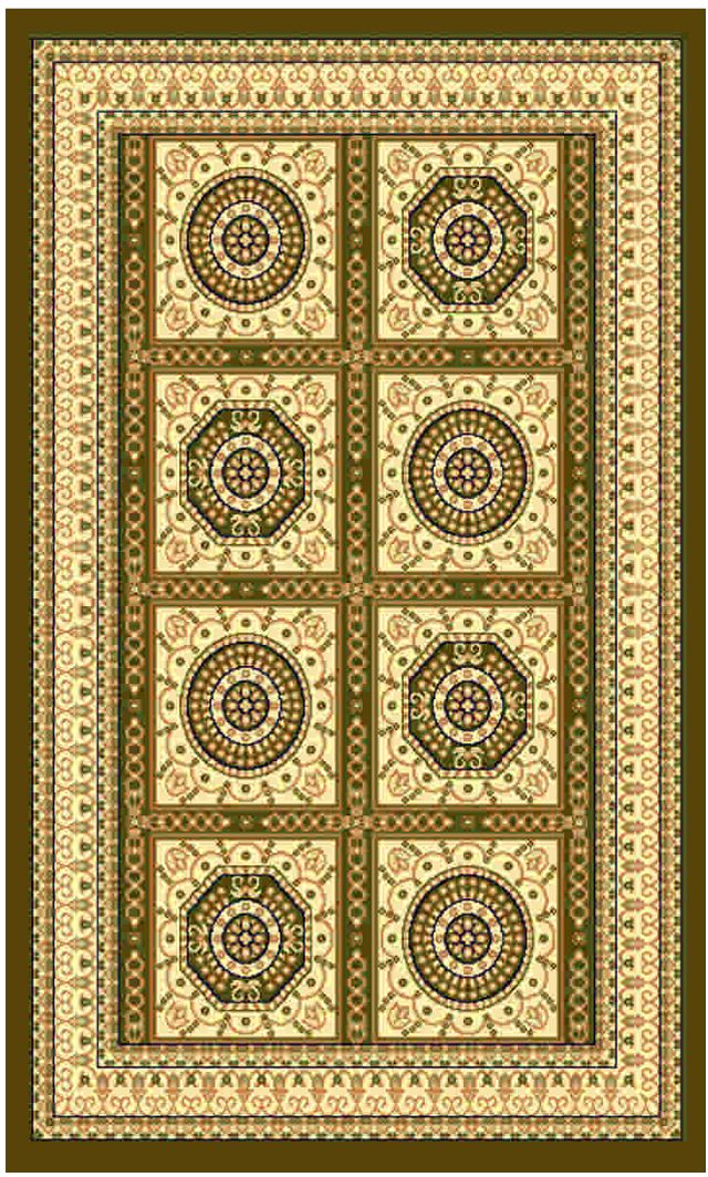 Ковер Kamalak tekstil, прямоугольный, 100 x 150 см. УК-0029ES-412 Ковер Kamalak tekstil, прямоугольный, 100 x 150 см. УК-0029ES-412Ковер Kamalak Tekstil изготовлен из прочного синтетического материала heat-set, улучшенного варианта полипропилена (эта нить получается в результате его дополнительной обработки). Полипропилен износостоек, нетоксичен, не впитывает влагу, не провоцирует аллергию. Структура волокна в полипропиленовых коврах гладкая, поэтому грязь не будет въедаться и скапливаться на ворсе. Практичный и износоустойчивый ворс не истирается и не накапливает статическое электричество. Ковер обладает хорошими показателями теплостойкости и шумоизоляции. Оригинальный рисунок позволит гармонично оформить интерьер комнаты, гостиной или прихожей. За счет невысокого ворса ковер легко чистить. При надлежащем уходе синтетический ковер прослужит долго, не утратив ни яркости узора, ни блеска ворса, ни упругости. Самый простой способ избавить изделие от грязи - пропылесосить его с обеих сторон (лицевой и изнаночной). Влажная уборка с применением шампуней и моющих средств не противопоказана. Хранить рекомендуется в свернутом рулоном виде.
