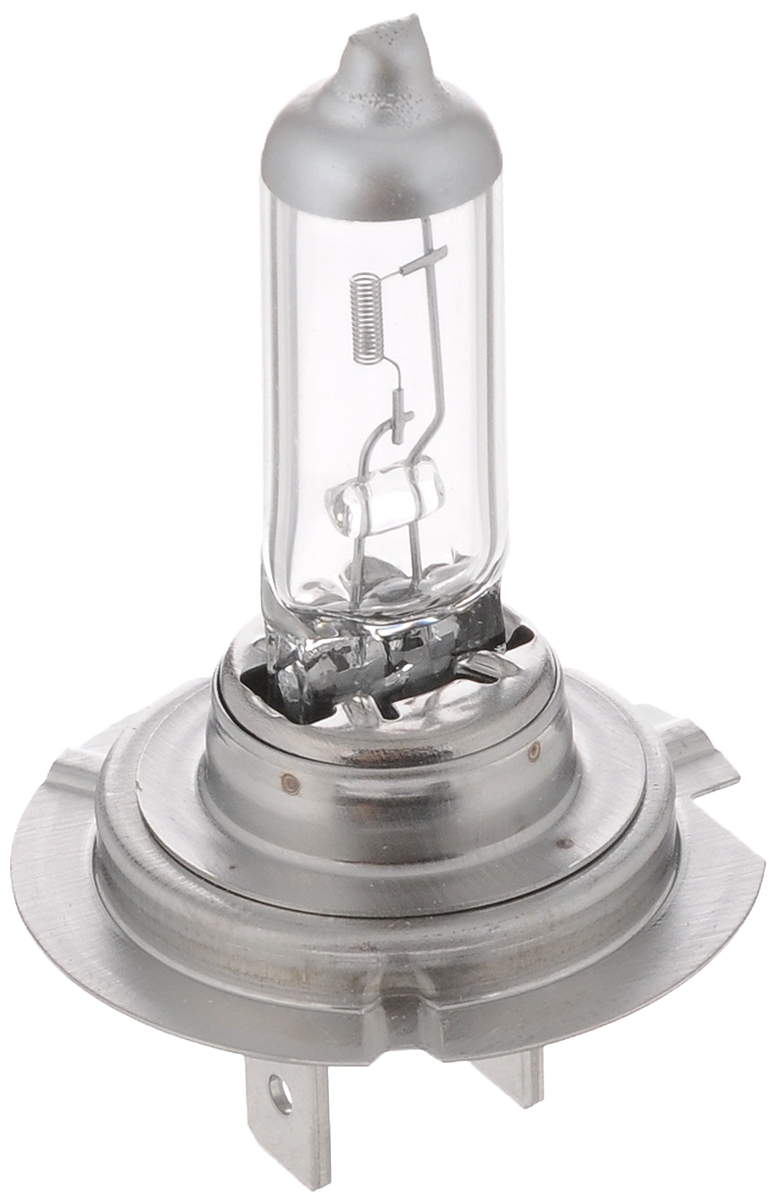 Лампа автомобильная галогенная Philips LongLife EcoVision, для фар, цоколь H7 (PX26d), 12V, 55W. 12972LLECOC1RC-100BWC Лампа автомобильная галогенная Philips LongLife EcoVision, для фар, цоколь H7 (PX26d), 12V, 55W. 12972LLECOC1RC-100BWCАвтомобильная галогенная лампа Philips LongLife EcoVision произведена из запатентованного кварцевого стекла с УФ-фильтром Philips Quartz Glass. Кварцевое стекло Philips с УФ фильтром в отличие от обычного твердого стекла выдерживает гораздо большее давление смеси газов внутри колбы, что препятствует быстрому испарению вольфрама с нити накаливания. Кварцевое стекло выдерживает большой перепад температур, при попадании влаги на работающую лампу изделие не взрывается и продолжает работать. Срок службы лампы Philips LongLife EcoVision в 4 раза больше, чем у стандартной лампы, поэтому ее выбирают водители, которые хотят сократить затраты на техническое обслуживание своих автомобилей. С такими лампами водителям не нужно беспокоиться о замене ламп для головного освещения на протяжении 100 000 км. Автомобильные галогенные лампы Philips удовлетворят все нужды автомобилистов: дальний свет, ближний свет, передние противотуманные фары, передние и боковые указатели поворота, задние указатели поворота, стоп-сигналы, фонари заднего хода, задние противотуманные фонари, освещение номерного знака, задние габаритные/стояночные фонари, освещение салона.