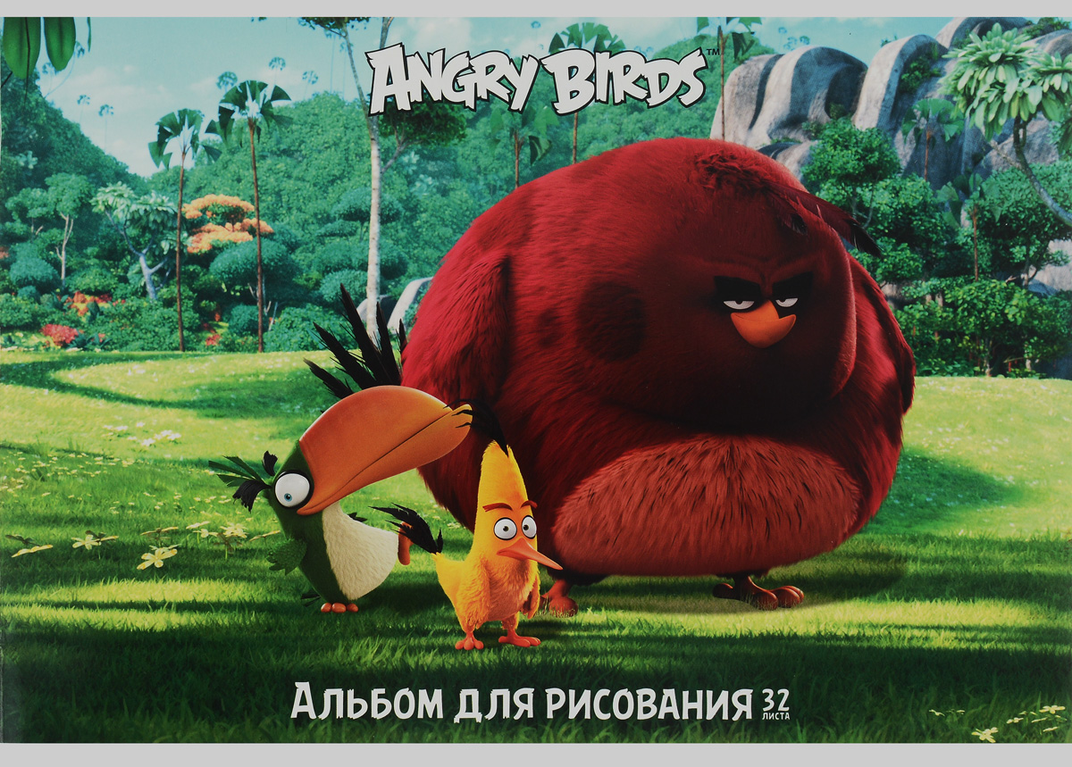 Hatber Альбом для рисования Angry Birds 32 листа 1531272523WD Hatber Альбом для рисования Angry Birds 32 листа 1531272523WDАльбом для рисования Hatber Angry Birds непременно порадует маленького художника и вдохновит его на творчество.Альбом изготовлен из белоснежной бумаги с яркой обложкой из плотного картона, оформленной изображением героев популярной игры Angry Birds. Внутренний блок альбома состоит из 32 листов бумаги. Способ крепления - металлические скрепки. Высокое качество бумаги позволяет рисовать в альбоме карандашами, фломастерами, акварельными и гуашевыми красками.