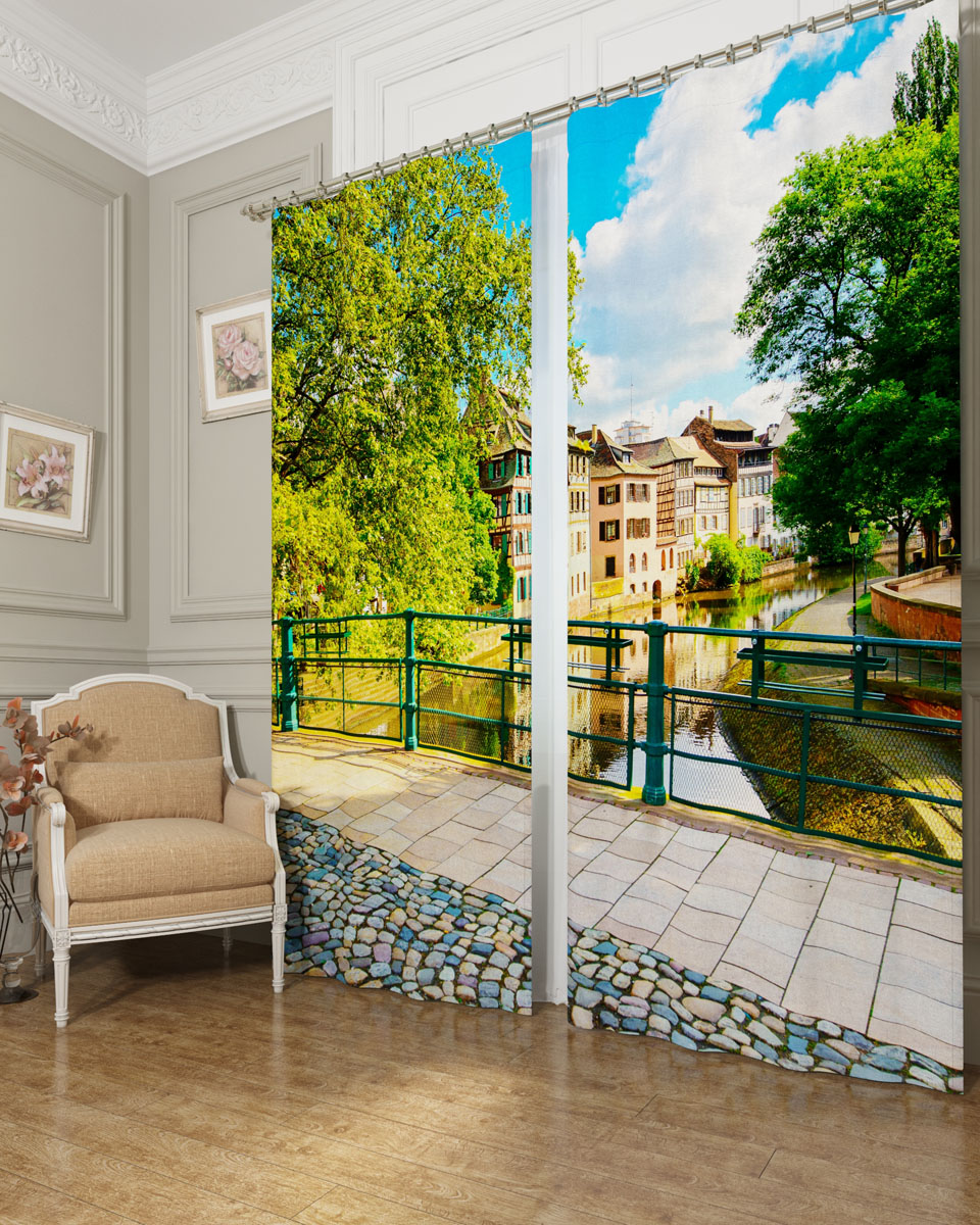 Комплект фотоштор Сирень Прогулка по Баварии, на ленте, высота 260 см. 03890-ФШ-БЛ-00198299571 Комплект фотоштор Сирень Прогулка по Баварии, на ленте, высота 260 см. 03890-ФШ-БЛ-00198299571Фотошторы Сирень Прогулка по Баварии, выполненные из блэкаута, отлично дополнят украшение любого интерьера. Блэкаут - это трехслойная светонепроницаемая ткань - 100% полиэстер, по структуре напоминает плотный хлопок, очень мягкий,с небольшим сероватым оттенком из-за черной нити, входящей в состав ткани. Блэкаут не требует особого ухода, хорошо драпируется. Пропускает солнечные лучи не более 5%. Крепление на карниз при помощи шторной ленты на крючки. В комплекте 2 шторы. Ширина одного полотна: 145 см.Высота штор: 260 см.Рекомендации по уходу: стирка при 30 градусах, гладить при температуре до 110 градусов.Изображение на мониторе может немного отличаться от реального.