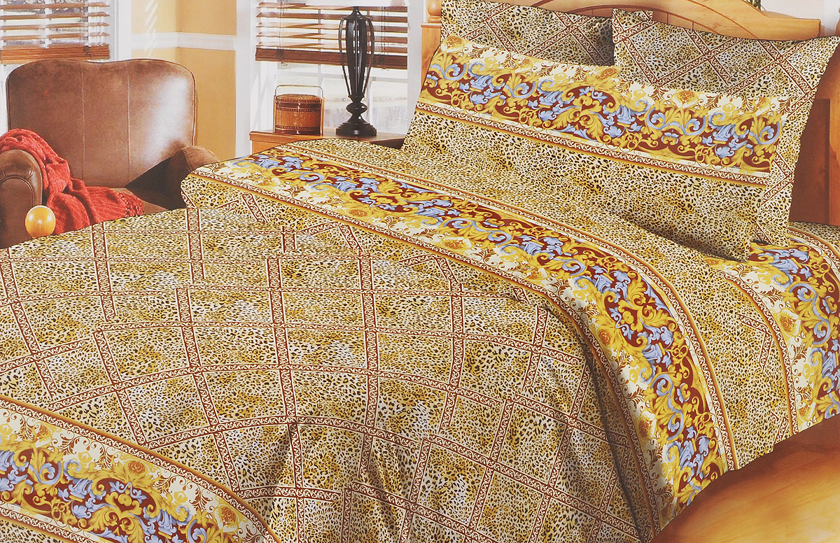 Комплект белья Liya Home Collection Джоконда, 2-спальный, наволочки 70x7098299571 Комплект белья Liya Home Collection Джоконда, 2-спальный, наволочки 70x7098299571Комплект белья Liya Home Collection Джоконда состоит из пододеяльника, простыни и двух наволочек. Изделия выполнены из хлопка (70%) и полиэстера (30%).Хлопок является классическим примером гигроскопичности, гигиеничности, натуральности и простоты. Сочетание его с полиэстером лишает ткань присущих хлопку недостатков. Изделия из хлопка с полиэстером не выгорают, не растягиваются, дольше используются. Постельное белье из хлопка с полиэстером имеет двукратную продолжительность эксплуатации, по сравнению с чистым хлопком, оно не мнется и сохнет очень быстро.