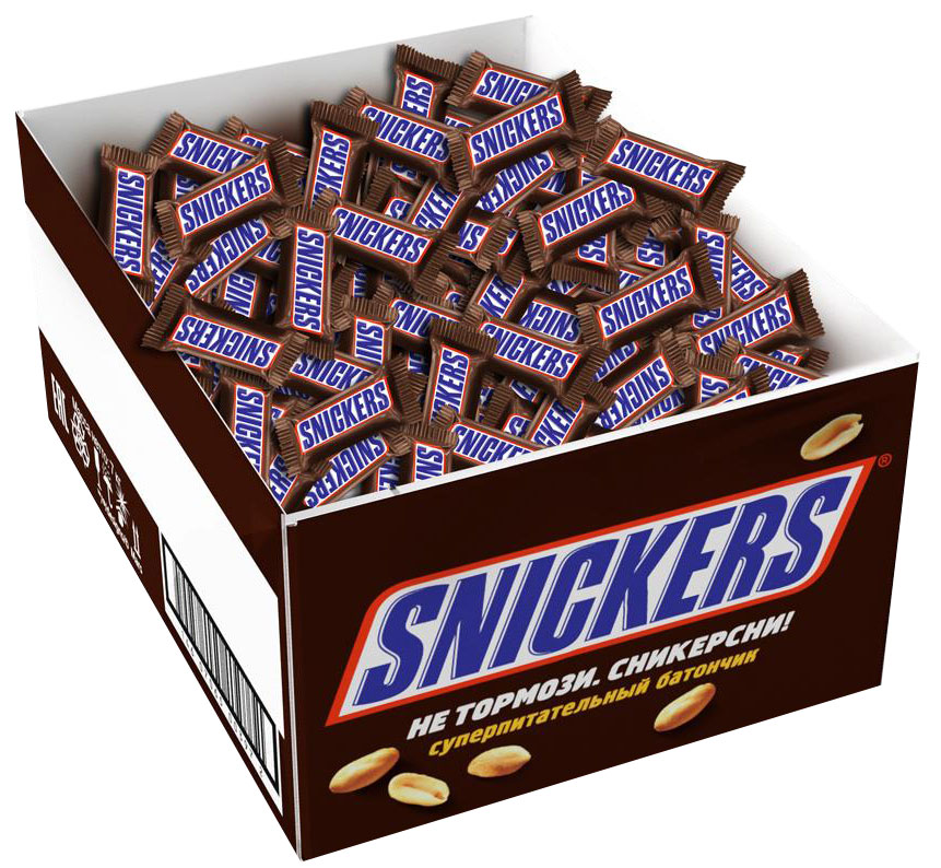 Snickers minis шоколадный батончик, 2,9 кг0120710 Snickers minis шоколадный батончик, 2,9 кг0120710Вкусные и питательные Snikers minis помогут утолить голод, где бы вы не находились. Сочетание нуги, карамели, арахиса и, конечно же, молочного шоколада - это не просто перекус, а перекус с удовольствием.Уважаемые клиенты! Обращаем ваше внимание, что полный перечень состава продукта представлен на дополнительном изображении.