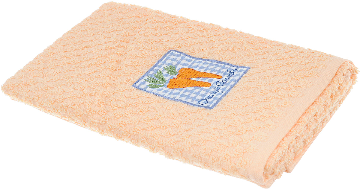 Полотенце кухонное Bonita, цвет: персиковый, 40 х 60 см1004900000360 Полотенце кухонное Bonita, цвет: персиковый, 40 х 60 см1004900000360Кухонное полотенце Bonita изготовлено из 100% хлопка, поэтому является экологически чистыми. Качество материала гарантирует безопасность не только взрослых, но и самых маленьких членов семьи. Изделие украшено оригинальным рисунком, оно впишется в интерьер любой кухни. Такое полотенце станет прекрасным помощником у вас на кухне.