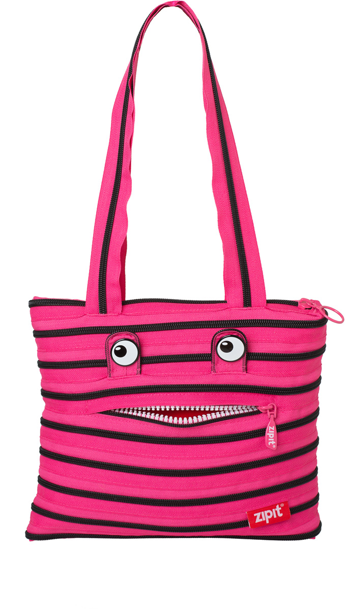 Zipit Сумка Monster Tote Beach Bag цвет розовый черныйA-B86-05-C Zipit Сумка Monster Tote Beach Bag цвет розовый черныйA-B86-05-CСДЕЛАН ИЗ ОДНОЙ ДЛИННОЙ МОЛНИИ! - Конструктивные особенности - одна длинная молния, которая может быть полностью растегнута! Стильная необычная сумка порадует девочек и девушек! Регулируемая лямка через плечо, различные расцветки - каждый выберет для себя то, что хочется! Выделиться из толпы и украсить ваш день поможет сумка zipit.