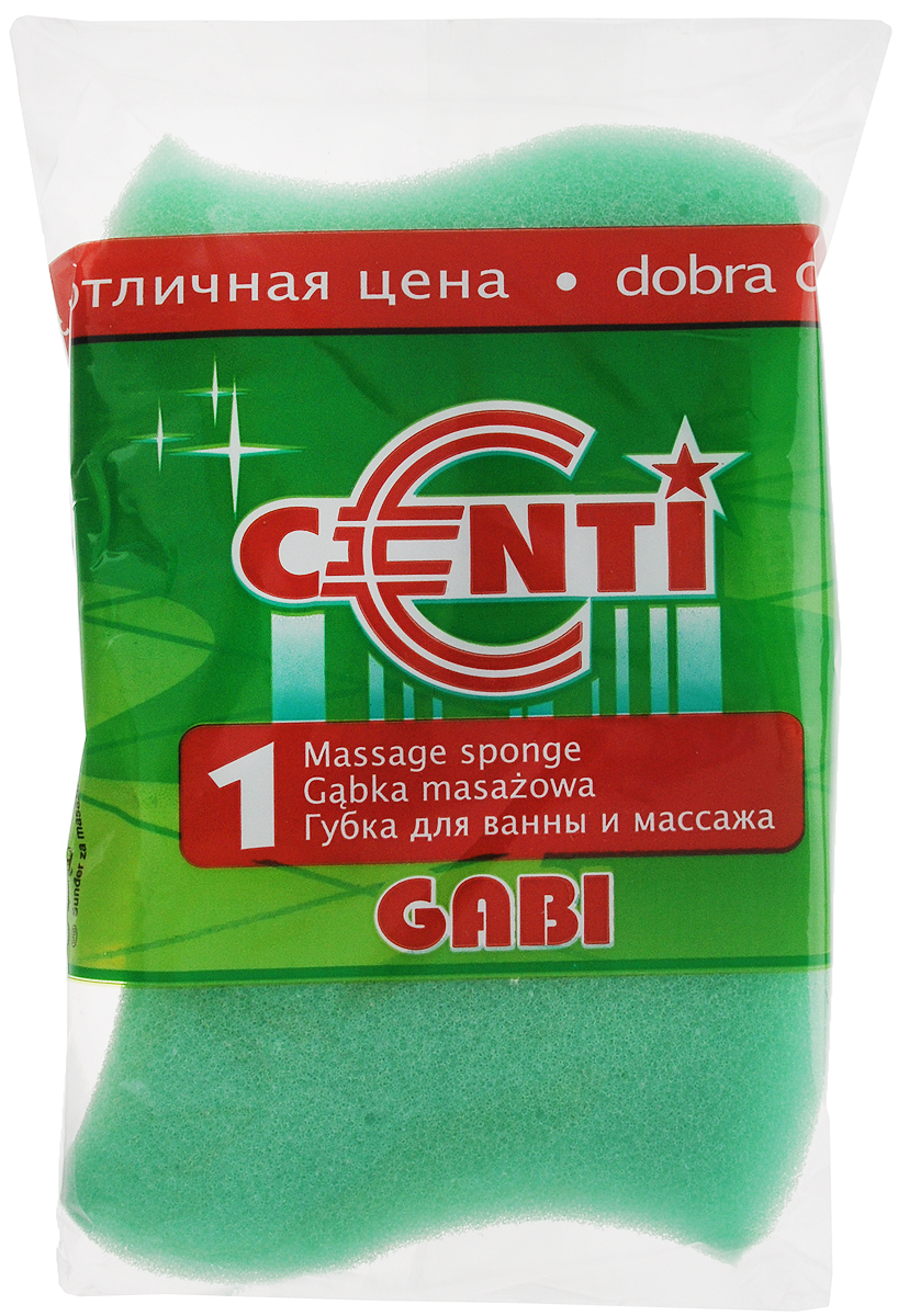 Губка для тела Centi Gabi, массажная, цвет: зеленый, белый, 13,5 х 9,5 х 4,5 смSC-FM20104 Губка для тела Centi Gabi, массажная, цвет: зеленый, белый, 13,5 х 9,5 х 4,5 смSC-FM20104Губка для тела Centi Gabi изготовлена из мягкого экологически чистого полимера. Пористая структура губки создает воздушную пену даже при небольшом количестве геля для душа. Эффективно очищает и массирует кожу, улучшая кровообращение и повышая тонус.