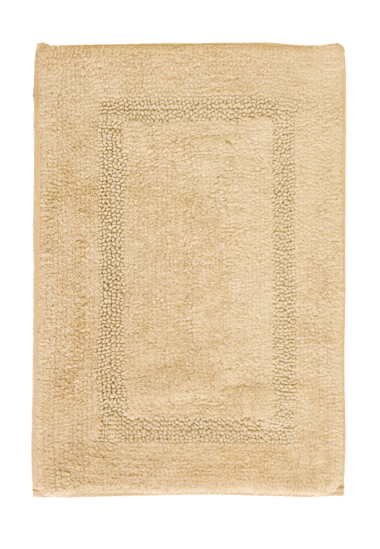 Коврик для ванной Arloni, двухсторонний, цвет: бежевый, 43 x 60 см391602 Коврик для ванной Arloni, двухсторонний, цвет: бежевый, 43 x 60 см391602Двухсторонний коврик для ванной Arloni выполнен из 100% хлопка. Коврик долго прослужит в вашем доме, добавляя тепло и уют, а также внесет неповторимый колорит в интерьер ванной комнаты.