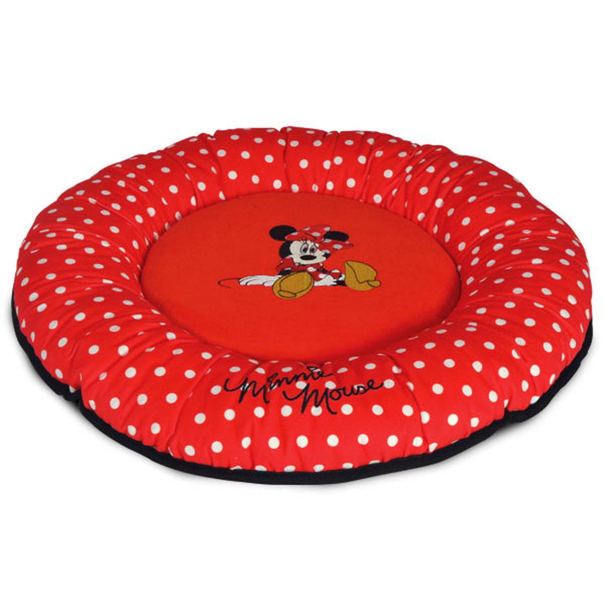 Лежанка Triol Disney Minnie-2, 50 х 50 х 7 см0120710 Лежанка Triol Disney Minnie-2, 50 х 50 х 7 см0120710Лежанка из мягкого велюра с изображением известного персонажа DISNEY Minnie. Яркая и нарядная, модная во все времена ткань в горошек. Дно выполнено из водонепроницаемой ткани черного цвета. Этот тип лежанок рекомендуется собачкам и кошкам, которые любят спать или валяться, вытянув лапы, - она не имеет высокого бортика, стесняющего свободу движения питомца. Лежанка поставляется в полипропиленовом пакете на молнии с веревочными ручками, который в дальнейшем удобно использовать для хранения. Компактная складная лежанка с покрытием из мягкого велюра с изображением известного персонажа DISNEY. Дно выполнено из водонепроницаемой ткани.