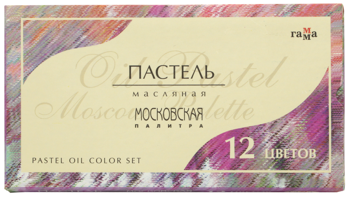 Гамма Пастель масляная Московская палитра 12 цветовFS-36054 Гамма Пастель масляная Московская палитра 12 цветовFS-36054Масляная пастель Гамма Московская палитра предназначена для живописи. В наборе мягкие масляные мелки с круглым сечением 12 цветов. Каждый мелок пастели имеет индивидуальную обертку. Пигмент грифеля обеспечивает особую яркость и насыщенность цветов и мягкое нанесение штрихов. Грифель устойчив к механическим деформациям, не ломается, не крошится.