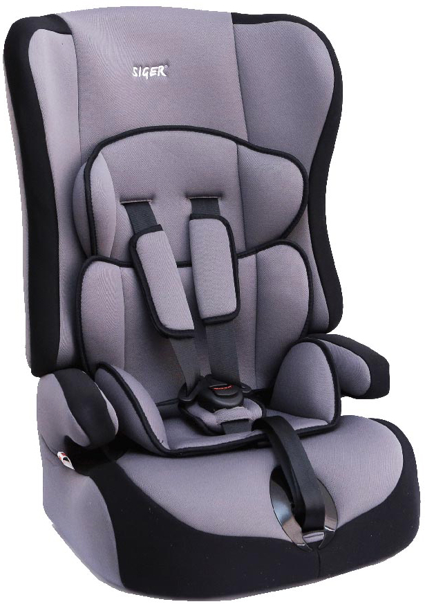 Siger Автокресло Прайм цвет серый от 9 до 36 кгSC-FD421005 Siger Автокресло Прайм цвет серый от 9 до 36 кгSC-FD421005Детское автокресло Siger Прайм разработано для детей от 1 года до 12 лет, весом от 9 до 36 кг. Относится к возрастной группе 1/2/3.Отличительным свойством автокресла является его универсальность. При соответственном весе ребенка кресло может использоваться в течение 12 лет. Для удобства малышей от 1 до 4 лет автокресло оборудовано пятиточечным ремнем безопасности с регулировкой по глубине и высоте, мягким съемным вкладышем и мягкими накладками на ремни. Съемный чехол изготовлен из нетоксичного гипоаллергенного материала, который безопасен для малыша. Округлая форма сиденья не режет ножки ребенка и предохраняет их от затекания.Детские удерживающие устройства Siger разработаны и выполнены в России с учетом анатомии российских детей. Двухпозиционная регулировка центральной лямки позволяет адаптировать внутренние ремни под зимнюю и летнюю одежду ребенка.Автокресло успешно прошло все необходимые краш-тесты и имеет сертификат соответствия техническому регламенту РФ и таможенному союзу. В детском автомобильном кресле Siger ваш ребенок будет путешествовать в безопасности и с удовольствием!