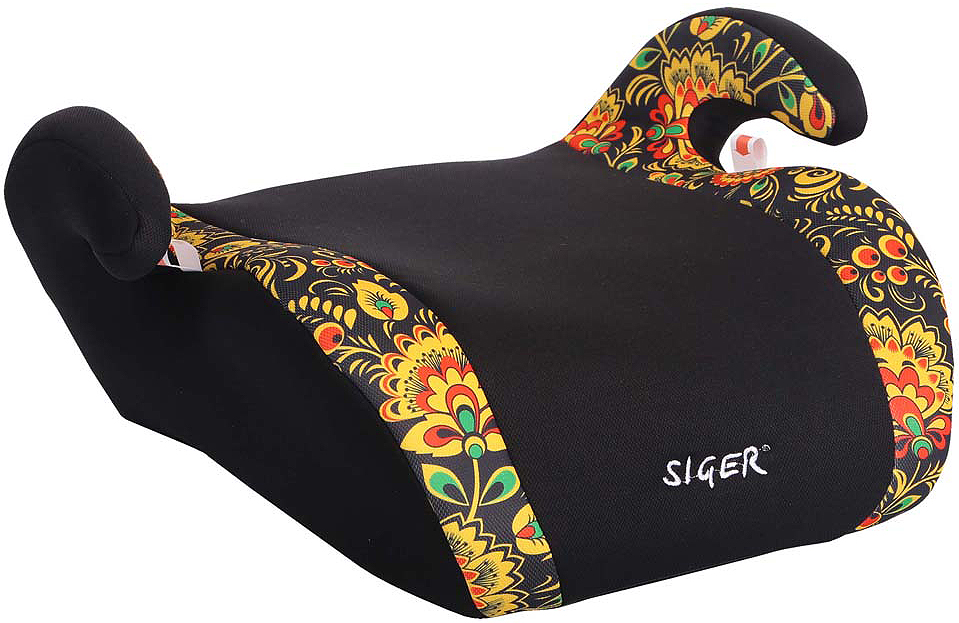 Siger Бустер Мякиш плюс Хохлома от 22 до 36 кгВетерок 2ГФ Siger Бустер Мякиш плюс Хохлома от 22 до 36 кгВетерок 2ГФАвтокресло Siger Мякиш плюс. Хохлома относится к возрастной группе 3, для детей от 6 до 12 лет, весом от 22 до 36 кг.В основе кресла Siger Мякиш плюс усиленный каркас. Износостойкий съемный чехол выполнен из нетоксичного гипоаллергенного материала, легко стирается. Ортопедическая форма сиденья создает дополнительное удобство во время поездки.Детские удерживающие устройства Siger разработаны и изготовлены в России с учетом анатомии российских детей. Увеличенное посадочное место обеспечивает удобство в поездке, как в летней, так и в зимней одежде. Автокресло успешно прошло все необходимые тесты и имеет сертификат соответствия техническому регламенту РФ и таможенному союзу.