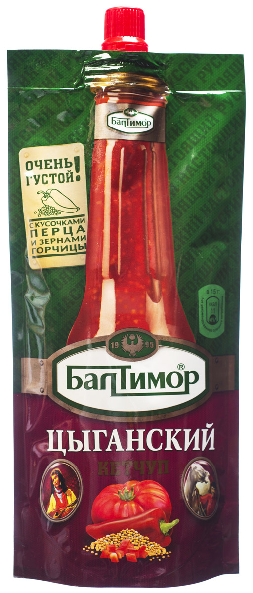 Балтимор Кетчуп цыганский, 260 г0120710 Балтимор Кетчуп цыганский, 260 г0120710Кетчуп Балтимор Цыганский - пряный кетчуп с зернами белой горчицы и красным болгарским перцем. Для любителей насыщенных и необычных вкусов!