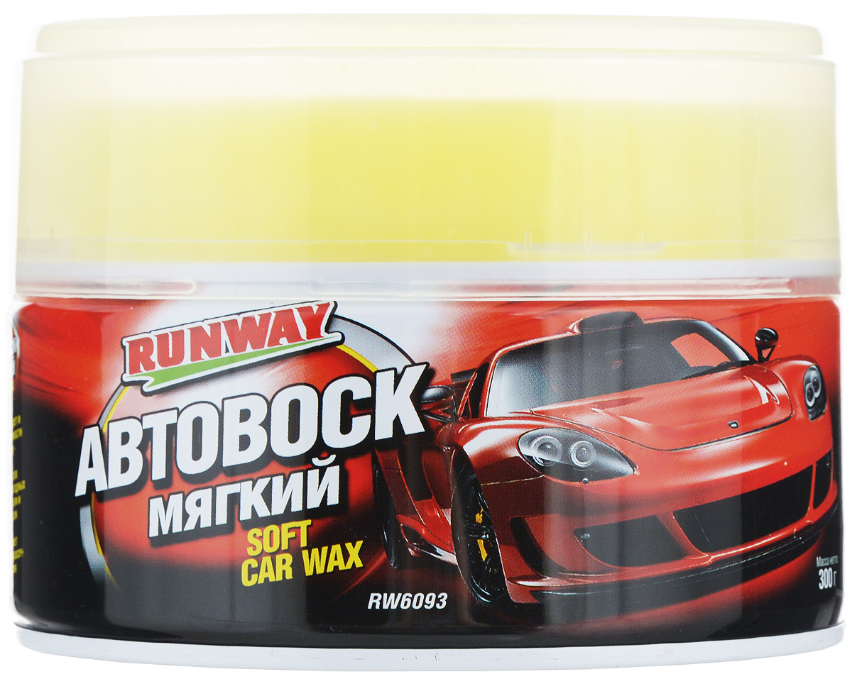 Автовоск мягкий Runway, с губкой, 300 гRC-100BWC Автовоск мягкий Runway, с губкой, 300 гRC-100BWCМягкий автовоск Runway создан на основе чистейшего воска бразильской карнаубы. Идеально очищает, полирует и защищает окрашенные и хромированные поверхности автомобиля. Придает блеск оксидированным элементам кузова, удаляет небольшие загрязнения и следы подтеков, после мытья машины. Защищает кузов автомобиля от погодных воздействий, соли и дорожной грязи. Предотвращает выгорания лакокрасочного покрытия. Восстанавливает прежний вид лакокрасочному слою кузова автомобиля.Товар сертифицирован.