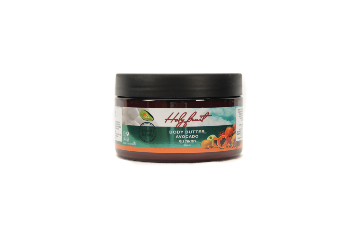 Holy Fruit Масло для тела (Авокадо) Body butter avocado, 300 млC5495700 Holy Fruit Масло для тела (Авокадо) Body butter avocado, 300 млC5495700Крем для ухода за телом с деликатной текстурой и тонким ароматом. Обогащен маслом авокадо и минералами Мертвого моря. Глубоко проникает в кожные покровы, доставляя в каждую клетку весь богатый состав витаминов, микроэлементов, фитогормонов. Жиры масла авокадо близки естественным жирам кожи, потому легко восстанавливают поврежденные клетки, повышают защитные функции, устраняют дряблость кожи.