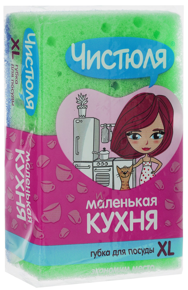 Губка для уборки Чистюля Маленькая кухня, цвет: зеленый, синийП0313_зеленый Губка для уборки Чистюля Маленькая кухня, цвет: зеленый, синийП0313_зеленыйГубка для посуды Чистюля Маленькая кухня предназначена для мытья посуды, очистки раковин, плит и других поверхностей на кухне. Губка эффективно очищает, а абразивный слой позволяет справиться даже с трудновыводимыми загрязнениями.