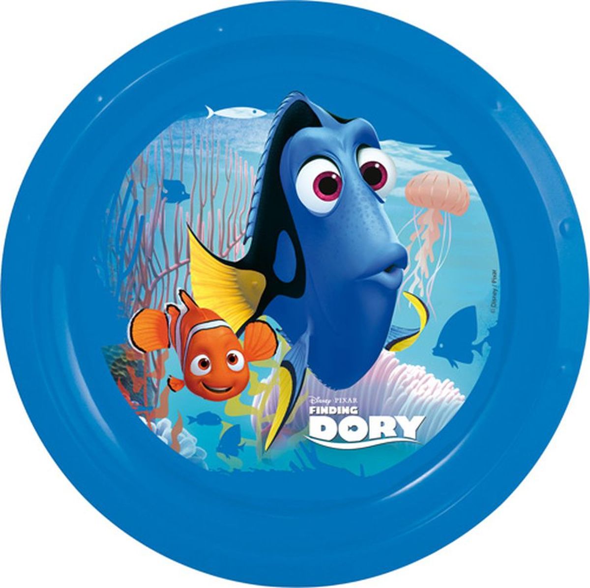 Disney Тарелка В поисках Дори диаметр 21,5 см84512 Disney Тарелка В поисках Дори диаметр 21,5 см84512Яркая тарелка Disney превратит процесс кормления вашего малыша в веселую игру. Дно оформлено изображением героев любимого мультфильма. Ваш ребенок будет кушать с большим удовольствием, стараясь быстрее добраться до картинки.