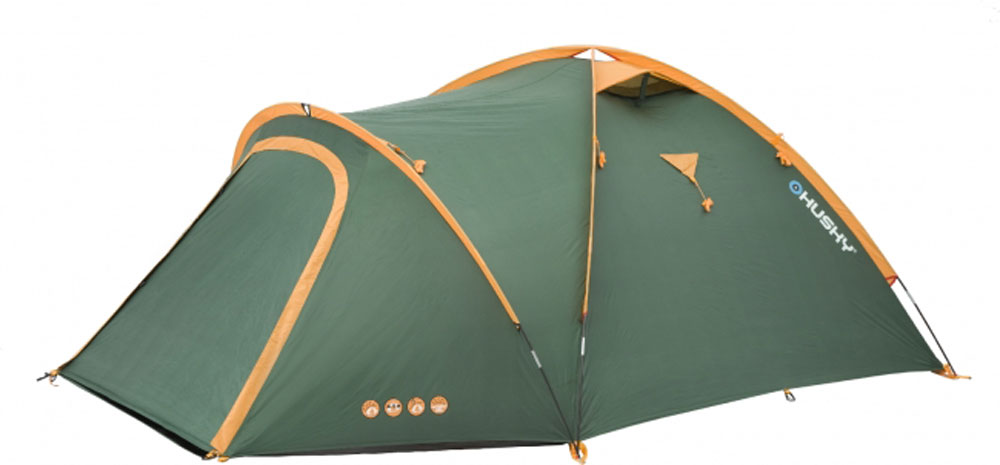 Палатка туристическая Husky Bizon 3 Classic, цвет: зеленыйУТ-000069911 Палатка туристическая Husky Bizon 3 Classic, цвет: зеленыйУТ-000069911Палатка Bizon 3 Classic от Husky - бюджетный вариант проверенной палатки Bizon 3 с наружным расположением дуг.По сравнению с основной моделью пол выполнен из армированного полиэтилена.Самая практичная палатка линии outdoor коллекции Husky. Традиционная конструкция с тремя стойками дает достаточно места в тамбуре для вещей или готовки еды. Возможна установка только тента, без внутренней палатки. Подходит для легкого пешего туризма и кемпинга.Особенности: - Ленточные швы;- Застежка-молния с двойным ходом;- Фибергласовые дуги (durawrap), диаметр 8,5 мм;- Комфортная вентиляционная система;- Наружный тент - из полиэстера 185Т, водостойкость 3000 мм.вд.ст;- Внутренний тент - дышащий нейлон 190Т, противомоскитные сетки;- Пол - армированный полиэтилен, водостойкость 5000 мм.вд.ст; Вес: 3,6 кг/ 4,1 кг.Количество мест: 3.Количество входов: 2.Высота: 125 смДлина: 410 смШирина: 220 смРазмер спальни: 210х180смРазмер в сложенном виде: 45 х 15 см.Комплектация: стальные колышки, ремкомплект, компрессионный мешок, сетка для мелочей.
