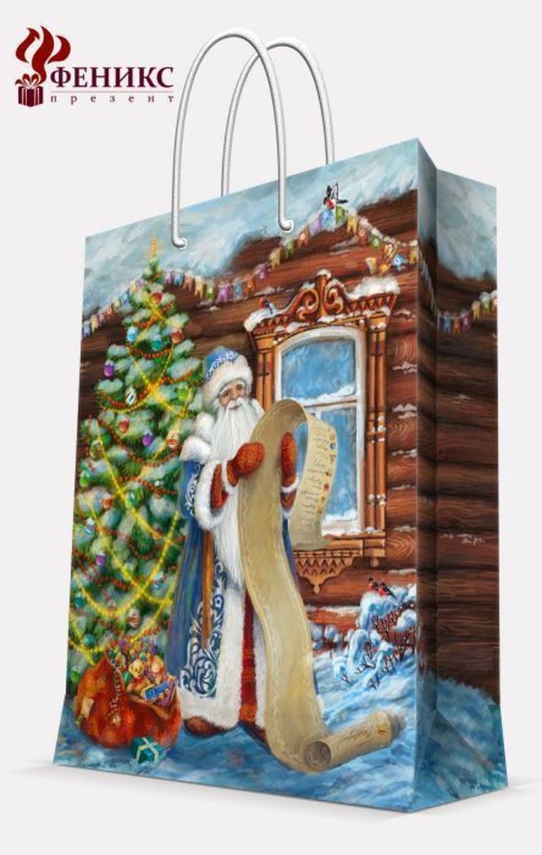Пакет подарочный Magic Time Дед Мороз со списком, 26 х 32,4 х 12,7 см97775318 Пакет подарочный Magic Time Дед Мороз со списком, 26 х 32,4 х 12,7 см97775318Подарочный пакет Magic Time Дед Мороз со списком, изготовленный из плотной бумаги, станет незаменимым дополнением к выбранному подарку. Пакет выполнен с глянцевой ламинацией, что придает ему прочность, а изображению - яркость и насыщенность цветов. Для удобной переноски на пакете имеются две ручки из шнурков.Подарок, преподнесенный в оригинальной упаковке, всегда будет самым эффектным и запоминающимся. Окружите близких людей вниманием и заботой, вручив презент в нарядном, праздничном оформлении.Плотность бумаги: 140 г/м2.
