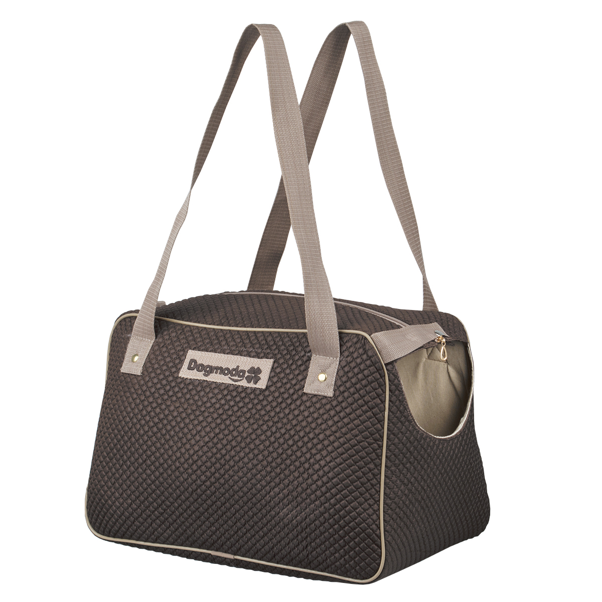 Сумка-переноска для животных Dogmoda Ирис, 36 х 22 х 25 см0120710 Сумка-переноска для животных Dogmoda Ирис, 36 х 22 х 25 см0120710Сумка-переноска для животных Dogmoda Ирис станет стильным аксессуаром для вас и надежным убежищем во время прогулок и путешествий для вашего питомца. Изделие предназначено для собак мелких пород и других животных небольшого размера. Сумка выполнена из специальной плотной сумочной ткани. Эту модель можно использовать в холодное время года. Благодаря синтепоновой подкладке в такой сумочке ваша собачка не замерзнет. Твердое основание не позволит животному провисать. А через удобное окошечко он сможет наблюдать по дороге за всем, что происходит вокруг. Модель застегивается на молнию и дополнительно хлястиком на кнопку. Для удобной переноски сумка снабжена двумя ручками. За изделием легко ухаживать, даже после долгой эксплуатации сумка не теряет первоначального вида. При необходимости ее можно сложить. Сумка-переноска будет радовать удобством вашего любимца, а стильный внешний вид подчеркнет вашу индивидуальность.