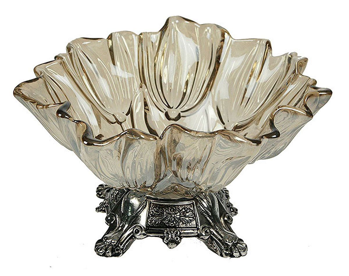 Фруктовница Русские Подарки, 27 х 27 х 18 см. 51604FS-80299 Фруктовница Русские Подарки, 27 х 27 х 18 см. 51604FS-80299Фруктовница на ножке Русские Подарки выполнена из стекла и полистоуна. Отлично подойдет для подачи фруктов или сладостей.Стильная форма и интересное исполнение идеальновпишутся в любой интерьер.Не рекомендуетсяиспользовать в микроволновой печи. Мыть теплой водой с применением нейтральных моющих средств.