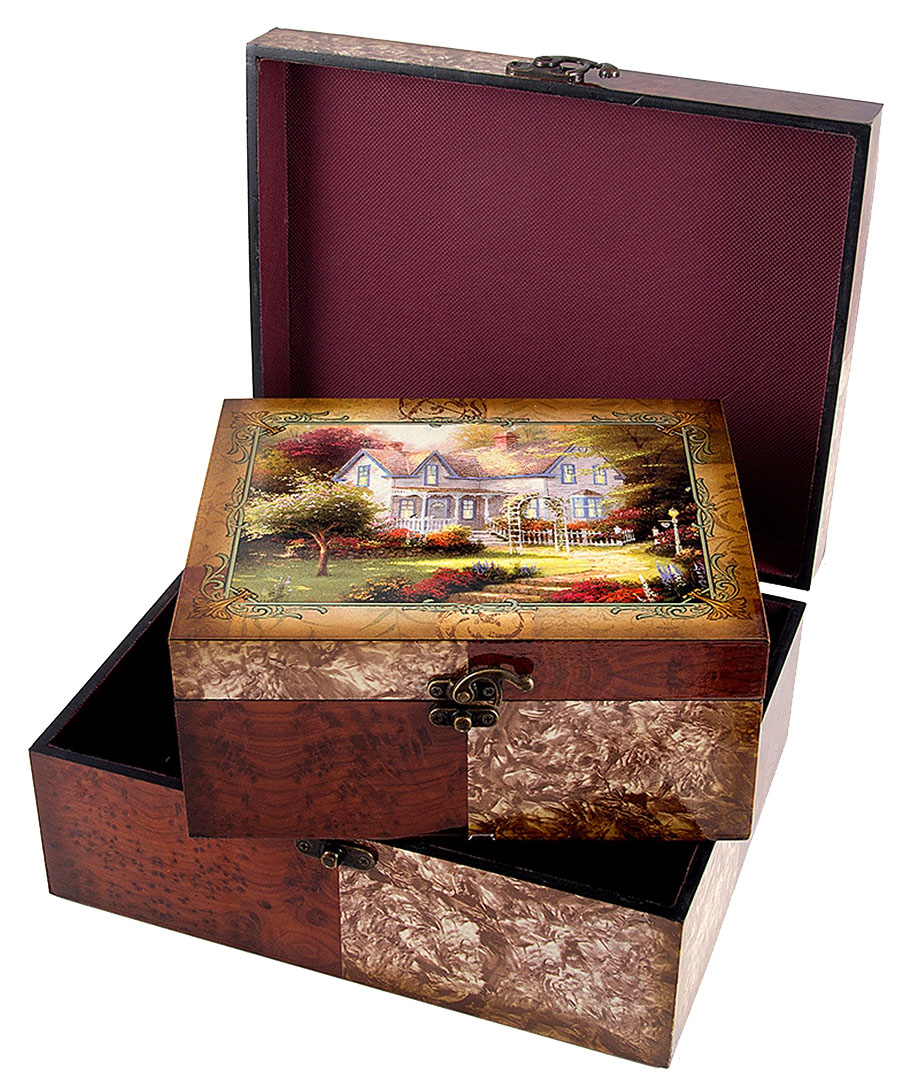 Набор сундучков Roura Decoracion, 30 х 24 х 12 см, 2 шт. 3466434664 Набор сундучков Roura Decoracion, 30 х 24 х 12 см, 2 шт. 3466434664Набор сундучков Roura Decoracion станет полезным и особо желанным подарком для женщин, так как в них можно хранить что угодно, будь то инструменты для рукоделия, украшения или просто маленькие женские секреты..Набор состоит из двух предметов. Правила ухода: регулярно удалять пыль сухой, мягкой тканью.