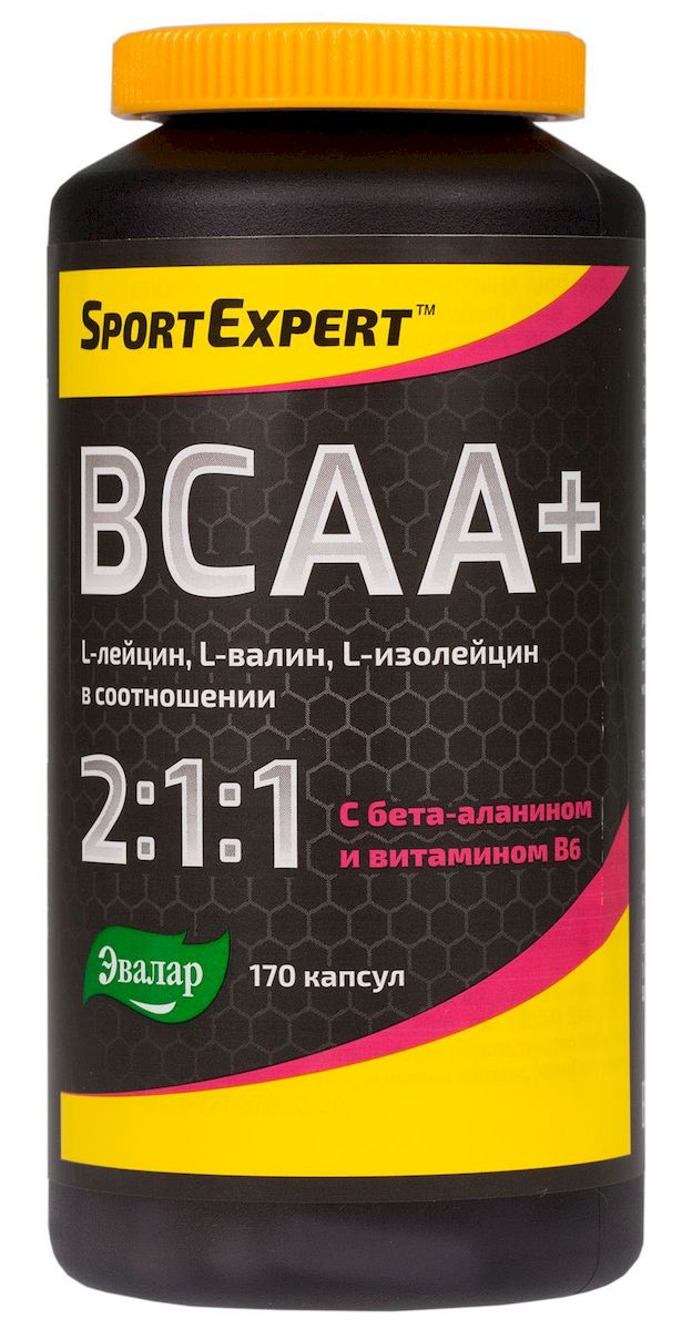 SportExpert ВСАА+ БЦАА+, капс.№170 по 510 мгХот Шейперс SportExpert ВСАА+ БЦАА+, капс.№170 по 510 мгХот ШейперсСпортивная добавка с доказанной многочисленными исследованиями эффективностью - способствует набору мышечной массы- сокращает время восстановления после физических нагрузокВСАА – комплекс 3-х незаменимых аминокислот – основной материал для построения новых мышц, предотвращают процесс их разрушения при физических нагрузках. SportExpert ВСАА:- предохраняют мышцы от разрушения- способствуют увеличению силовых показателей- увеличивают мышечную массу и уменьшают процент жира в организме- абсолютно безопасны для здоровьяSportExpert ВСАА могут применяться при наборе мышечной массы, работе на рельеф, при похудении и аэробных нагрузках.Преимущества SportExpert ВСАА :- Состав усилен бета-аланином и витамином В6;- Все компоненты произведены в Германии.Состав:L-лейцин, капсула (желатин), L-валин, L-изолейцин, бета-аланин, пиридоксина гидрохлорид, крахмал (носитель), стеарат магния (антислеживающий агент).