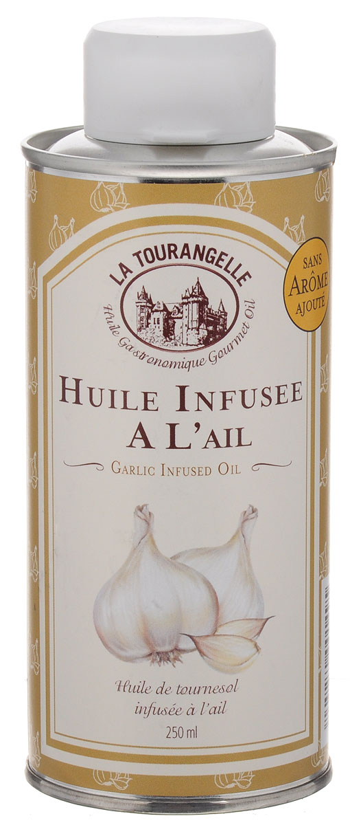 La Tourangelle Garlic Infused Oil масло подсолнечное с экстрактом чеснока, 250 мл0120710 La Tourangelle Garlic Infused Oil масло подсолнечное с экстрактом чеснока, 250 мл0120710Чеснок добавленный в масло может творить чудеса для любого блюда или соуса, этот замечательный аромат невероятно универсален. La Tourangelle Garlic Infused Oil дает вам бесконечные возможности для приготовления пищи от салатных заправок до приготовления пищи при высокой температуре. Его также можно просто использовать в качестве масла для окунания хлеба и других закуской.