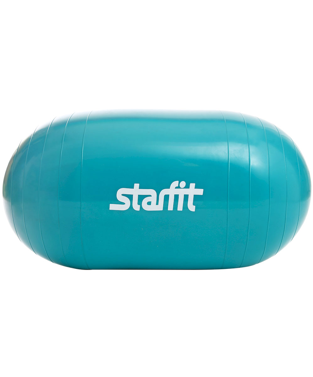 Мяч гимнастический Starfit, антивзрыв, овальный, цвет: бирюзовый, 50 х 100 см3B327 Мяч гимнастический Starfit, антивзрыв, овальный, цвет: бирюзовый, 50 х 100 см3B327Овальный мяч Star Fit - это необычная модель гимнастического мяча. На таком мяче нет необходимости удерживать баланс тела, он вращается только по одной оси. Тренажер подойдет людям, которым нужно исключить риск падения с мяча, и которые испытывают трудности в эксплуатации круглого мяча.С помощью гимнастического мяча можно тренировать все мышцы тела, правильно выстроив тренировочный процесс и используя его как основной или второстепенный снаряд для тренировки.Мяч гимнастический Star Fit - один из самых популярных незаменимых аксессуаров в фитнесе. Его используют как женщины, так и мужчины в функциональном тренинге, бодибилдинге, групповых программах и стретчинге (растяжке).