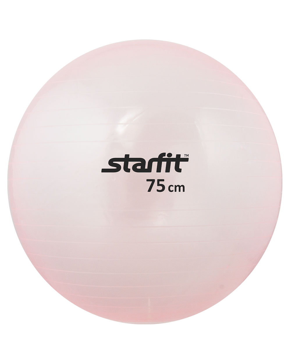 Мяч гимнастический Starfit, цвет: прозрачный, розовый, диаметр 75 смAIRWHEEL M3-162.8 Мяч гимнастический Starfit, цвет: прозрачный, розовый, диаметр 75 смAIRWHEEL M3-162.8Гимнастический мяч Star Fit является универсальным тренажером для всех групп мышц, помогает развить гибкость, исправить осанку, снимает чувство усталости в спине. Предназначен для гимнастических и медицинских целей в лечебных упражнениях. Прекрасно подходит для использования в домашних условиях. Данный мяч можно использовать для реабилитации после травм и операций, восстановления после перенесенного инсульта, стимуляции и релаксации мышечных тканей, улучшения кровообращения, лечении и профилактики сколиоза, при заболеваниях или повреждениях опорно-двигательного аппарата.