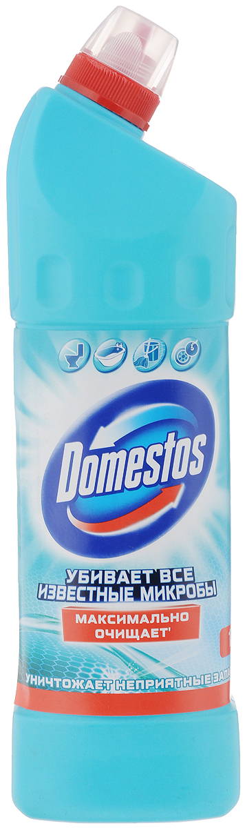 Средство чистящее Domestos Свежесть Атлантики, универсальное, 1 л19201 Средство чистящее Domestos Свежесть Атлантики, универсальное, 1 л19201Универсальное чистящее средство Domestos Свежесть Атлантики подходит для уборки раковин и ванн, кафеля, пола, унитаза, сливов и водостоков на кухне и в ванной. Чистит, дезинфицирует и отбеливает, уничтожает все микробы в доме. Ежедневное применение обеспечит круглосуточную защиту от летающих микробов в туалете и ванной. Domestos Свежесть Атлантики удаляет грязь и убивает все известные микробы даже под водой. Товар сертифицирован.Уважаемые клиенты!Обращаем ваше внимание на возможные изменения в дизайне упаковки. Качественные характеристики товара остаются неизменными. Поставка осуществляется в зависимости от наличия на складе.