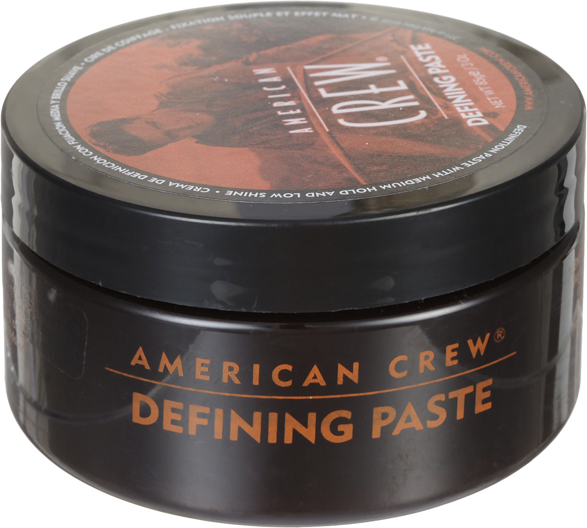 American Crew Паста для укладки волос Defining Paste 85 млSatin Hair 7 BR730MN American Crew Паста для укладки волос Defining Paste 85 млSatin Hair 7 BR730MNПаста от компании American Crew предназначена для средней фиксации прически, обеспечивая низкий уровень блеска волос. Глицерин делает волосы густыми и объемными. Ланолин придает сверхсильную фиксацию. А пчелиный воск увлажняет волосы, при этом обеспечивая стойкость прически. Удобная текстура, сочетаясь с легкостью применения, делает это укладывающее косметическое средство очень привлекательным для применения.