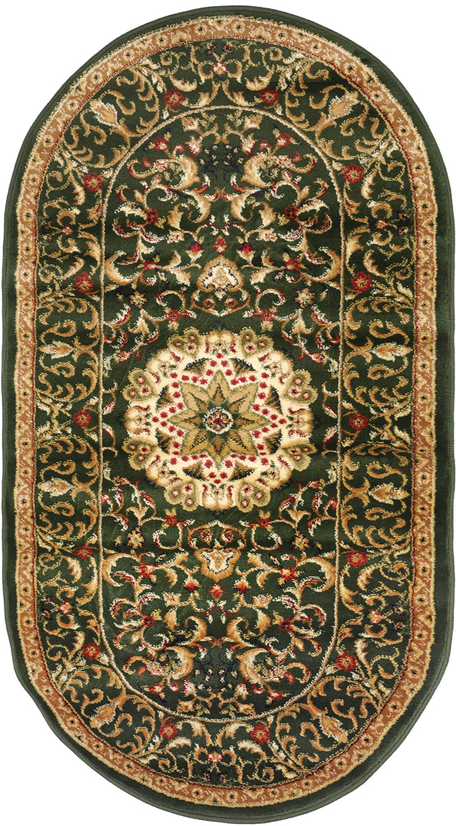 Ковер Kamalak Tekstil, овальный, 80 x 150 см. УК-0387ES-412 Ковер Kamalak Tekstil, овальный, 80 x 150 см. УК-0387ES-412Ковер Kamalak Tekstil изготовлен из прочного синтетического материала heat-set, улучшенного варианта полипропилена (эта нить получается в результате его дополнительной обработки). Полипропилен износостоек, нетоксичен, не впитывает влагу, не провоцирует аллергию. Структура волокна в полипропиленовых коврах гладкая, поэтому грязь не будет въедаться и скапливаться на ворсе. Практичный и износоустойчивый ворс не истирается и не накапливает статическое электричество. Ковер обладает хорошими показателями теплостойкости и шумоизоляции. Оригинальный рисунок позволит гармонично оформить интерьер комнаты, гостиной или прихожей. За счет невысокого ворса ковер легко чистить. При надлежащем уходе синтетический ковер прослужит долго, не утратив ни яркости узора, ни блеска ворса, ни упругости. Самый простой способ избавить изделие от грязи - пропылесосить его с обеих сторон (лицевой и изнаночной). Влажная уборка с применением шампуней и моющих средств не противопоказана. Хранить рекомендуется в свернутом рулоном виде.