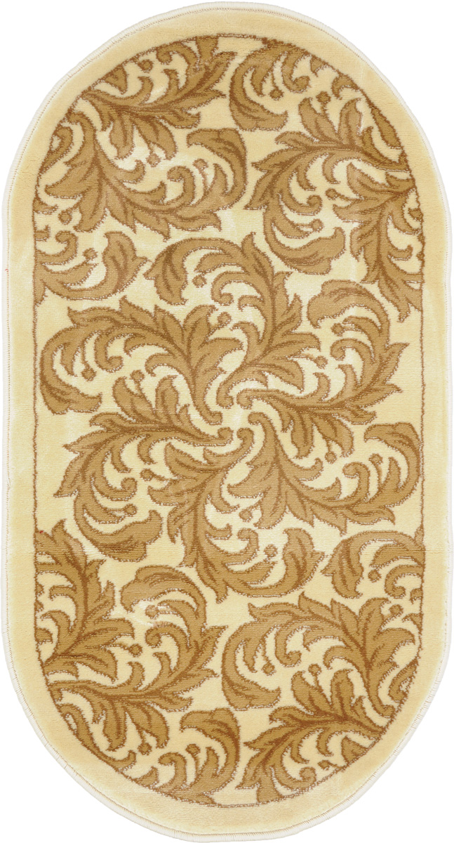 Ковер Kamalak Tekstil, овальный, 60 x 110 см. УК-0319ES-412 Ковер Kamalak Tekstil, овальный, 60 x 110 см. УК-0319ES-412Ковер Kamalak Tekstil изготовлен из прочного синтетического материала heat-set, улучшенного варианта полипропилена (эта нить получается в результате его дополнительной обработки). Полипропилен износостоек, нетоксичен, не впитывает влагу, не провоцирует аллергию. Структура волокна в полипропиленовых коврах гладкая, поэтому грязь не будет въедаться и скапливаться на ворсе. Практичный и износоустойчивый ворс не истирается и не накапливает статическое электричество. Ковер обладает хорошими показателями теплостойкости и шумоизоляции. Оригинальный рисунок позволит гармонично оформить интерьер комнаты, гостиной или прихожей. За счет невысокого ворса ковер легко чистить. При надлежащем уходе синтетический ковер прослужит долго, не утратив ни яркости узора, ни блеска ворса, ни упругости. Самый простой способ избавить изделие от грязи - пропылесосить его с обеих сторон (лицевой и изнаночной). Влажная уборка с применением шампуней и моющих средств не противопоказана. Хранить рекомендуется в свернутом рулоном виде.