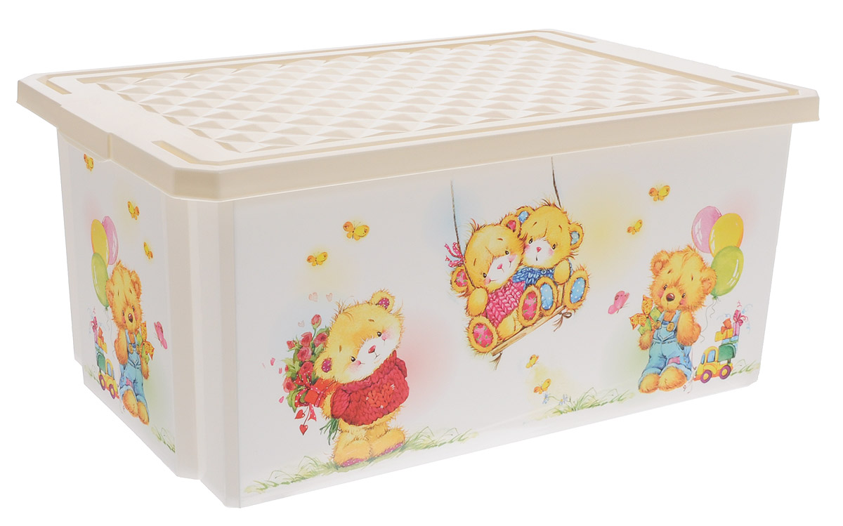 Little Angel Детский ящик для хранения игрушек X-BOX Bears 12 л цвет слоновая костьS03301004 Little Angel Детский ящик для хранения игрушек X-BOX Bears 12 л цвет слоновая костьS03301004Детский ящик с крышкой для хранения игрушек Little Angel X-BOX Bears декорирован с помощью технологии IML, которая придает ему не только привлекательный дизайн, но и дополнительную прочность и износоустойчивость. Ящик можно мыть без опасения испортить рисунок. Прочный каркас ящика позволяет хранить как легкие вещи, так и более тяжелый груз.