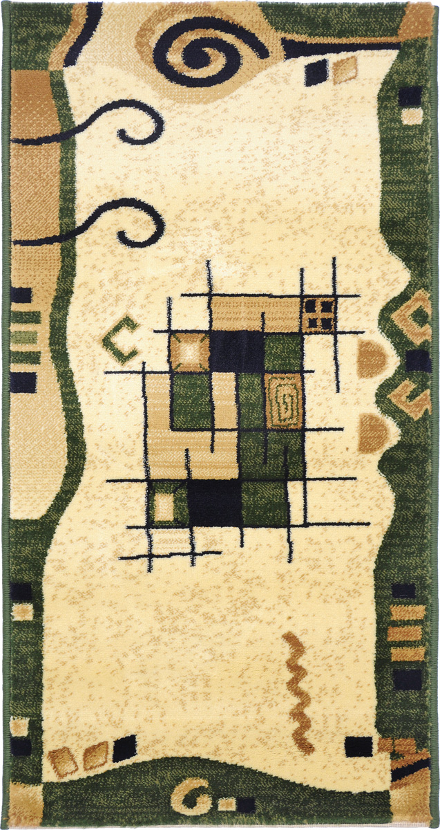 Ковер Kamalak Tekstil, прямоугольный, 60 x 110 см. УК-0342ES-412 Ковер Kamalak Tekstil, прямоугольный, 60 x 110 см. УК-0342ES-412Ковер Kamalak Tekstil изготовлен из прочного синтетического материала heat-set, улучшенного варианта полипропилена (эта нить получается в результате его дополнительной обработки). Полипропилен износостоек, нетоксичен, не впитывает влагу, не провоцирует аллергию. Структура волокна в полипропиленовых коврах гладкая, поэтому грязь не будет въедаться и скапливаться на ворсе. Практичный и износоустойчивый ворс не истирается и не накапливает статическое электричество. Ковер обладает хорошими показателями теплостойкости и шумоизоляции. Оригинальный рисунок позволит гармонично оформить интерьер комнаты, гостиной или прихожей. За счет невысокого ворса ковер легко чистить. При надлежащем уходе синтетический ковер прослужит долго, не утратив ни яркости узора, ни блеска ворса, ни упругости. Самый простой способ избавить изделие от грязи - пропылесосить его с обеих сторон (лицевой и изнаночной). Влажная уборка с применением шампуней и моющих средств не противопоказана. Хранить рекомендуется в свернутом рулоном виде.