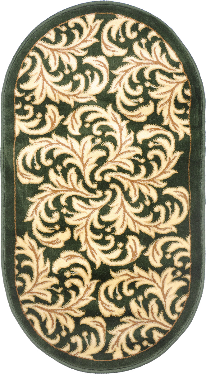 Ковер Kamalak Tekstil, овальный, 60 x 110 см. УК-0325PR-2W Ковер Kamalak Tekstil, овальный, 60 x 110 см. УК-0325PR-2WКовер Kamalak Tekstil изготовлен из прочного синтетического материала heat-set, улучшенного варианта полипропилена (эта нить получается в результате его дополнительной обработки). Полипропилен износостоек, нетоксичен, не впитывает влагу, не провоцирует аллергию. Структура волокна в полипропиленовых коврах гладкая, поэтому грязь не будет въедаться и скапливаться на ворсе. Практичный и износоустойчивый ворс не истирается и не накапливает статическое электричество. Ковер обладает хорошими показателями теплостойкости и шумоизоляции. Оригинальный рисунок позволит гармонично оформить интерьер комнаты, гостиной или прихожей. За счет невысокого ворса ковер легко чистить. При надлежащем уходе синтетический ковер прослужит долго, не утратив ни яркости узора, ни блеска ворса, ни упругости. Самый простой способ избавить изделие от грязи - пропылесосить его с обеих сторон (лицевой и изнаночной). Влажная уборка с применением шампуней и моющих средств не противопоказана. Хранить рекомендуется в свернутом рулоном виде.