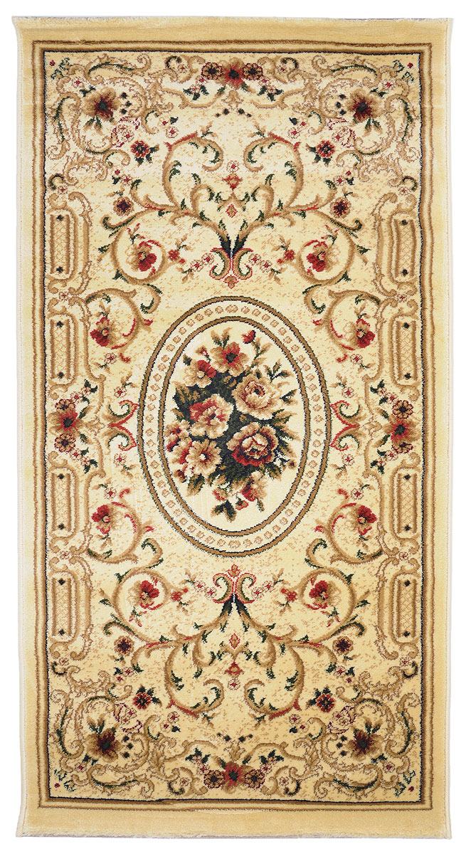 Ковер Kamalak Tekstil, прямоугольный, 80 x 150 см. УК-02621092028 Ковер Kamalak Tekstil, прямоугольный, 80 x 150 см. УК-02621092028Ковер Kamalak Tekstil изготовлен из прочного синтетического материала heat-set, улучшенного варианта полипропилена (эта нить получается в результате его дополнительной обработки). Полипропилен износостоек, нетоксичен, не впитывает влагу, не провоцирует аллергию. Структура волокна в полипропиленовых коврах гладкая, поэтому грязь не будет въедаться и скапливаться на ворсе. Практичный и износоустойчивый ворс не истирается и не накапливает статическое электричество. Ковер обладает хорошими показателями теплостойкости и шумоизоляции. Оригинальный рисунок позволит гармонично оформить интерьер комнаты, гостиной или прихожей. За счет невысокого ворса ковер легко чистить. При надлежащем уходе синтетический ковер прослужит долго, не утратив ни яркости узора, ни блеска ворса, ни упругости. Самый простой способ избавить изделие от грязи - пропылесосить его с обеих сторон (лицевой и изнаночной). Влажная уборка с применением шампуней и моющих средств не противопоказана. Хранить рекомендуется в свернутом рулоном виде.